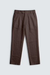 EVRYDAE SEOUL LINEN TROUSER IN EXPRESSO