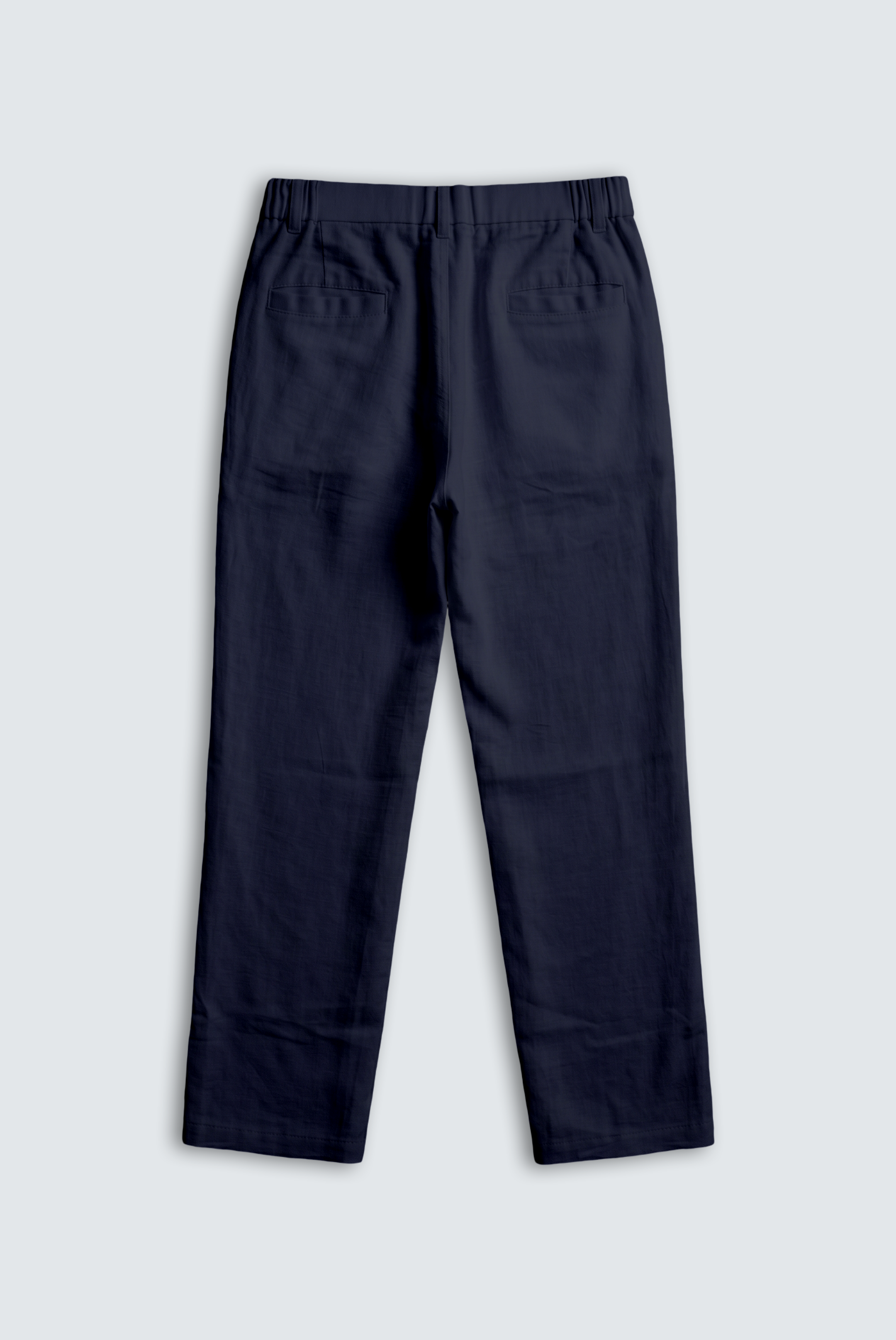 EVRYDAE SEOUL LINEN TROUSER IN ROYAL NAVY
