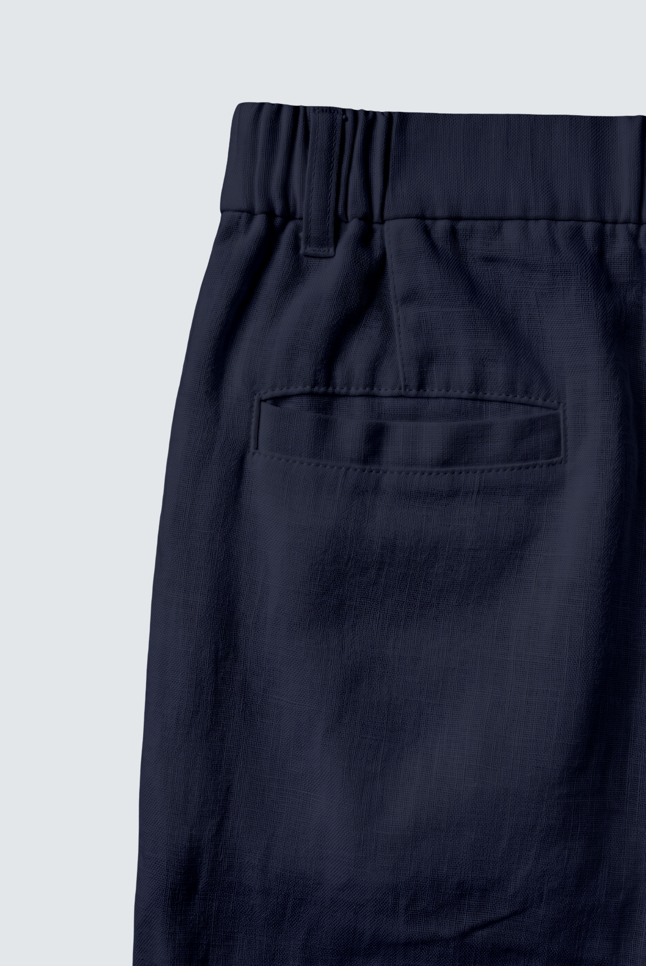 EVRYDAE SEOUL LINEN TROUSER IN ROYAL NAVY
